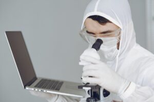 man with laptop