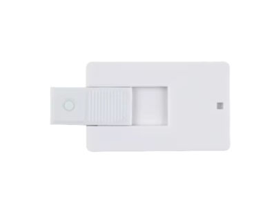 White Promotional USB Credit Card Flat Opened