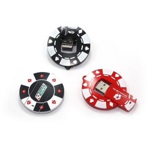 Small Circular Playing Card USB