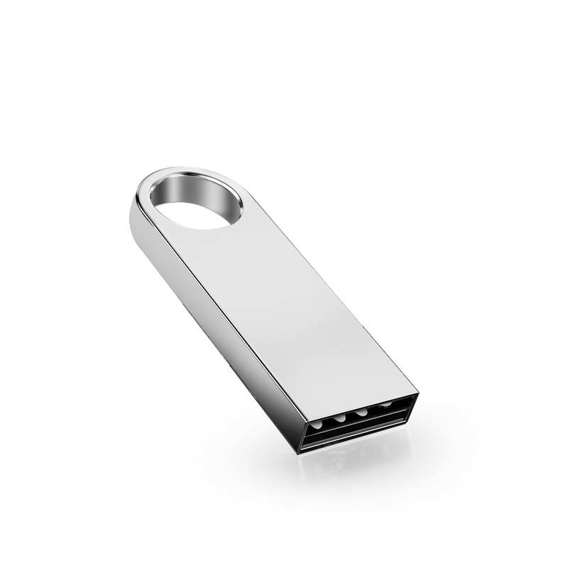 Silver Ultra Thin USB Left Angled