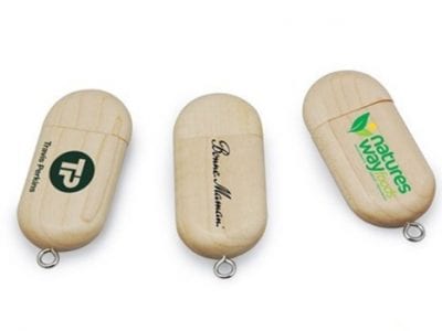 capsule wooden usb