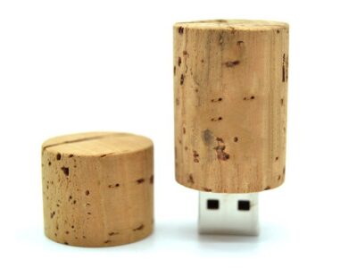 Cork Shaped USB Showing Port Facing Down