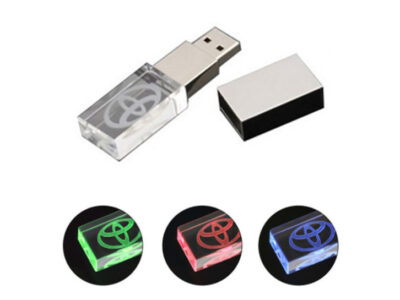 Clear Block USB Showing Different Colour Options
