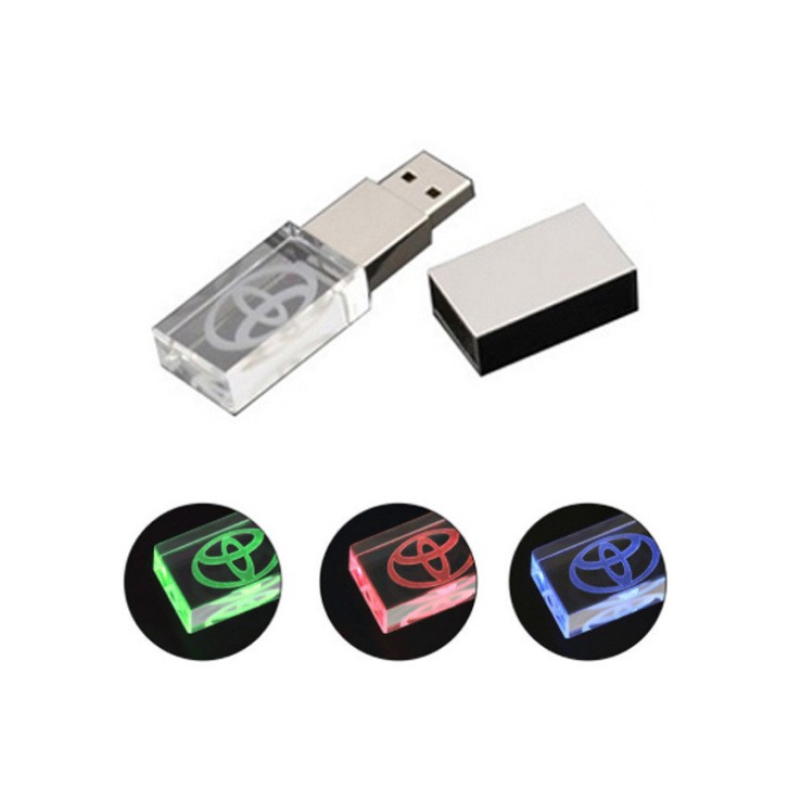 Clear Block USB Showing Different Colour Options