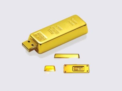Gold Bar Styled USB