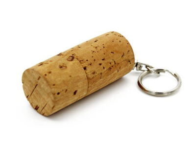Cork Shaped USB Keyring Locked Together