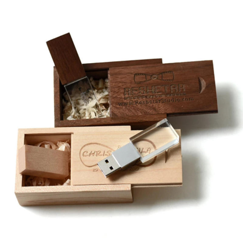 Crystal USB with box