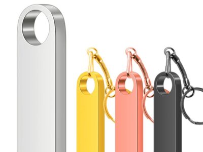Group of Silver, Gold, Rose Gold and Black Ultra Thin USB's