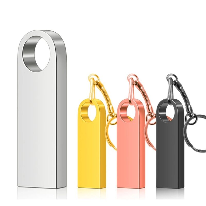 Group of Silver, Gold, Rose Gold and Black Ultra Thin USB's