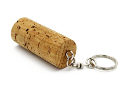 Cork Shaped USB Keyring Locked Together 2