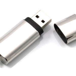 Smooth Metal Rounded USB