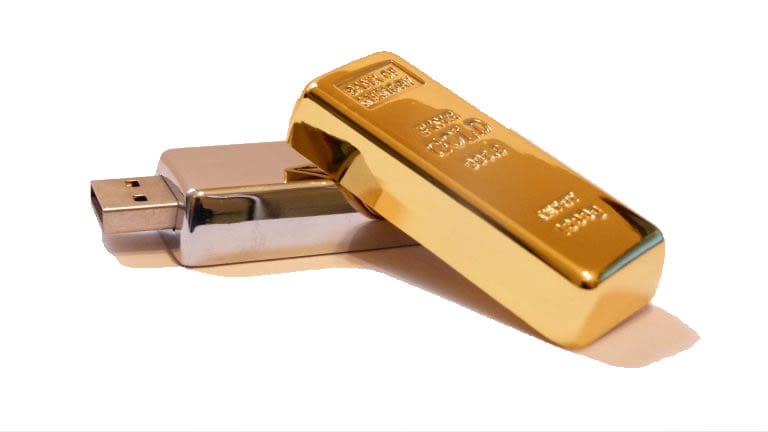 gold bar usb drive