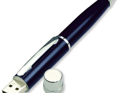 black stylish pen usb
