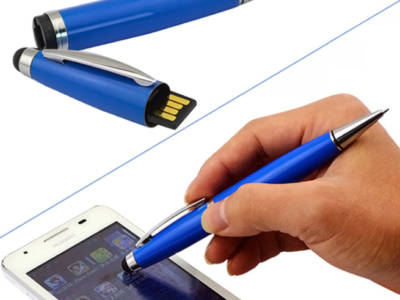 blue corporate usb pen