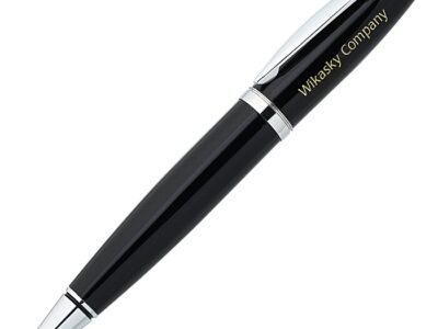 black corporate usb pen with stylus