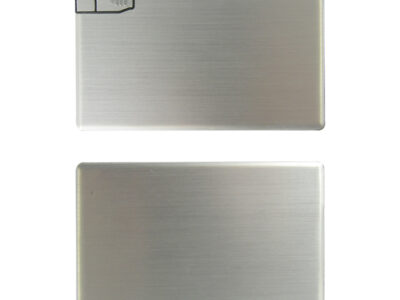 Silver Credit Card Pull-out USB - Both Sides