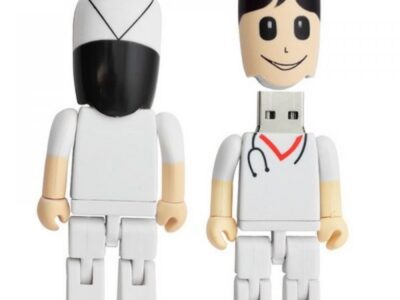 Nurse USB Stick White and Red and Black