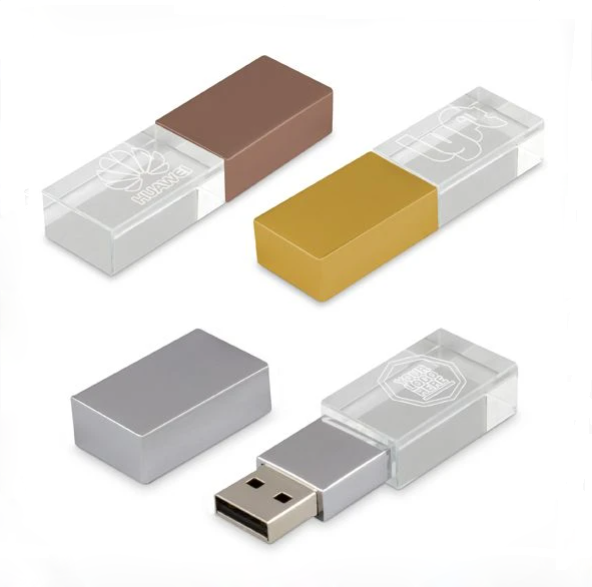 Block USB with transparent end