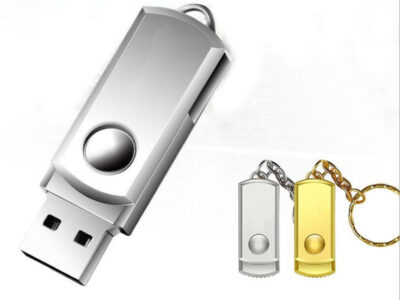 silver and gold mini metal swivel