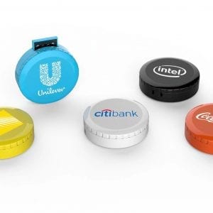 Round Retractable Branded