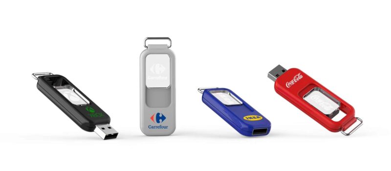 light up retractable branded usbs