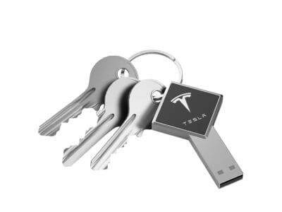 Light Up Metal USB keychain