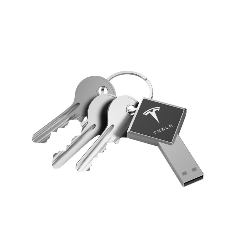 Light Up Metal USB keychain