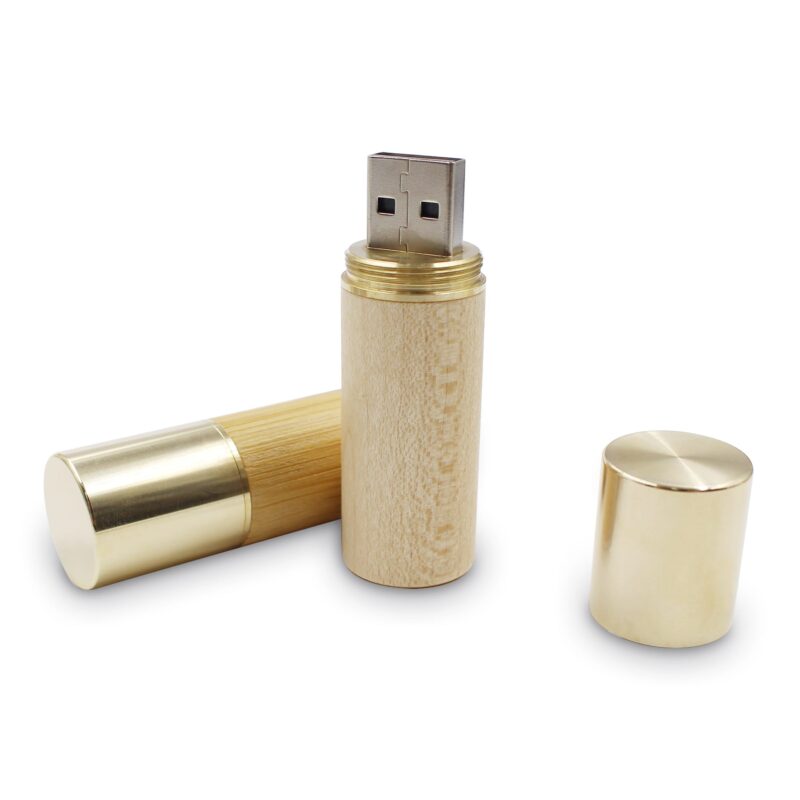 copper wooden capsule usb stick