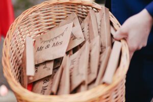 Wedding Confetti in bags Mr & Mrs