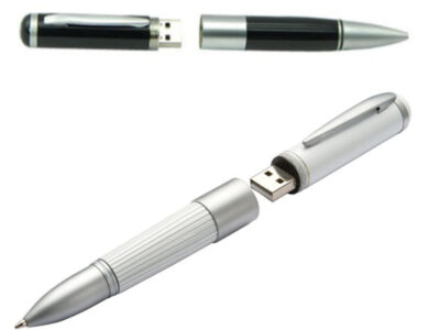 black and white usb ball point pen