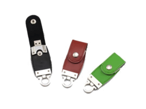 Leather usb keychain