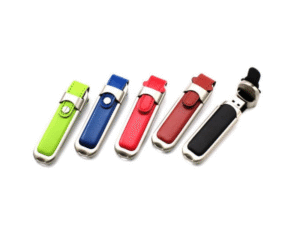 leather usbs in different colours