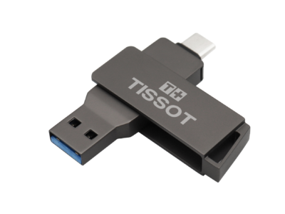 TISSOT Dark Grey and Silver Smartphone USB
