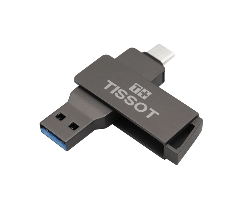 TISSOT Dark Grey and Silver Smartphone USB